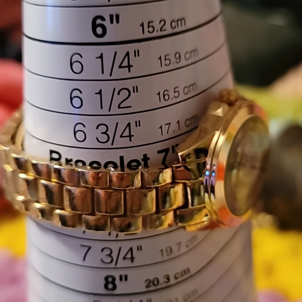 NEW Michael Kors Watch MK-769-126 Chronograph Style‎ Watch Goldtone